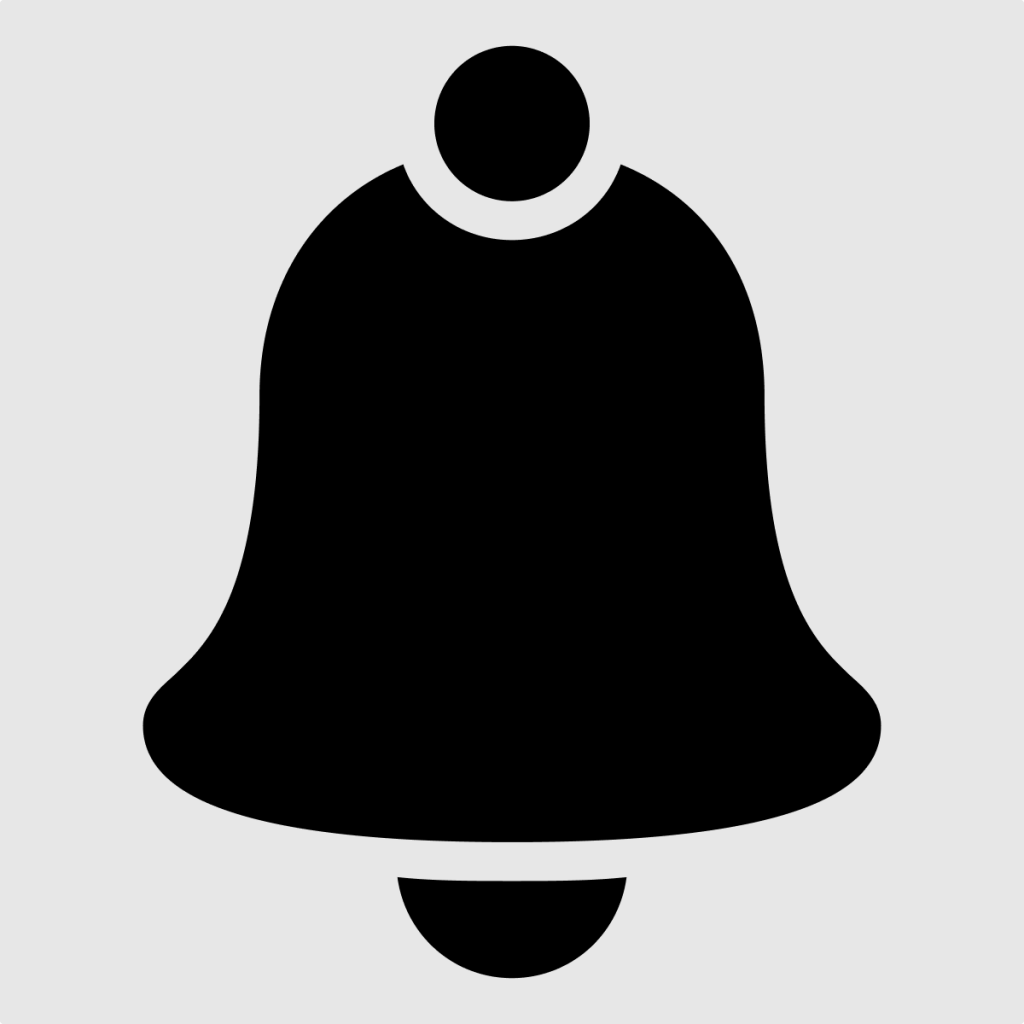 Filled notification bell icon