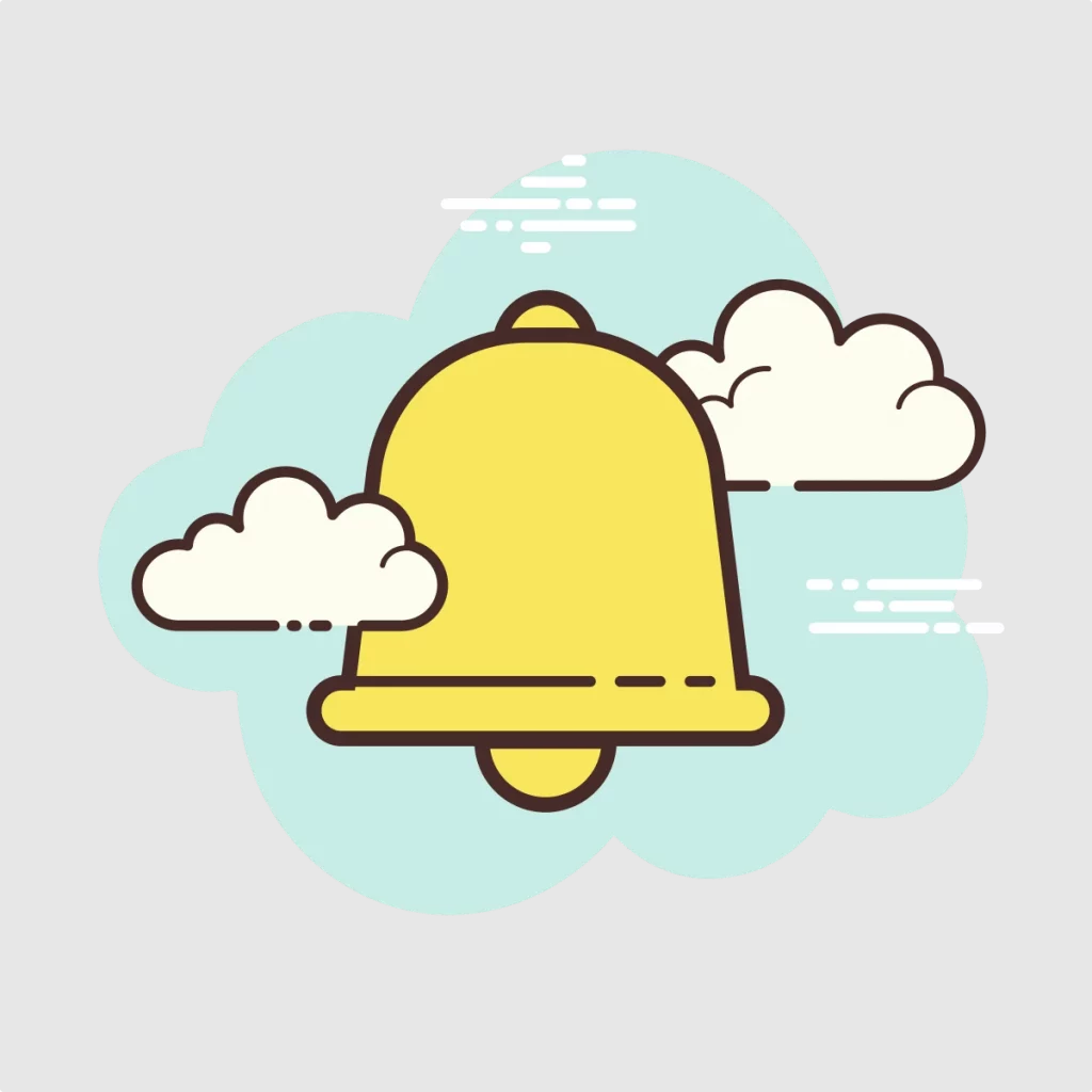 Notification bell icon