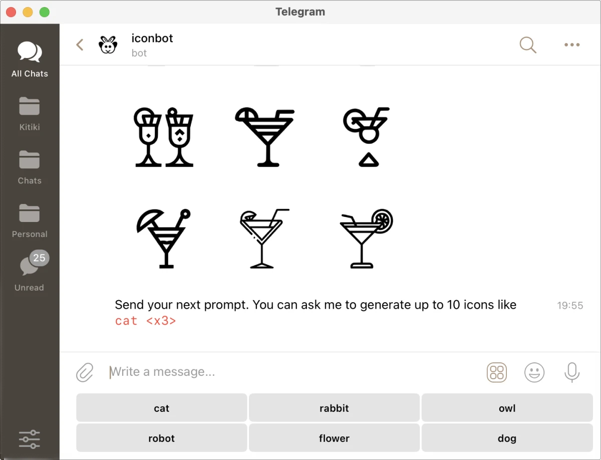 Iconbot chat other result Iconbot chat other result
