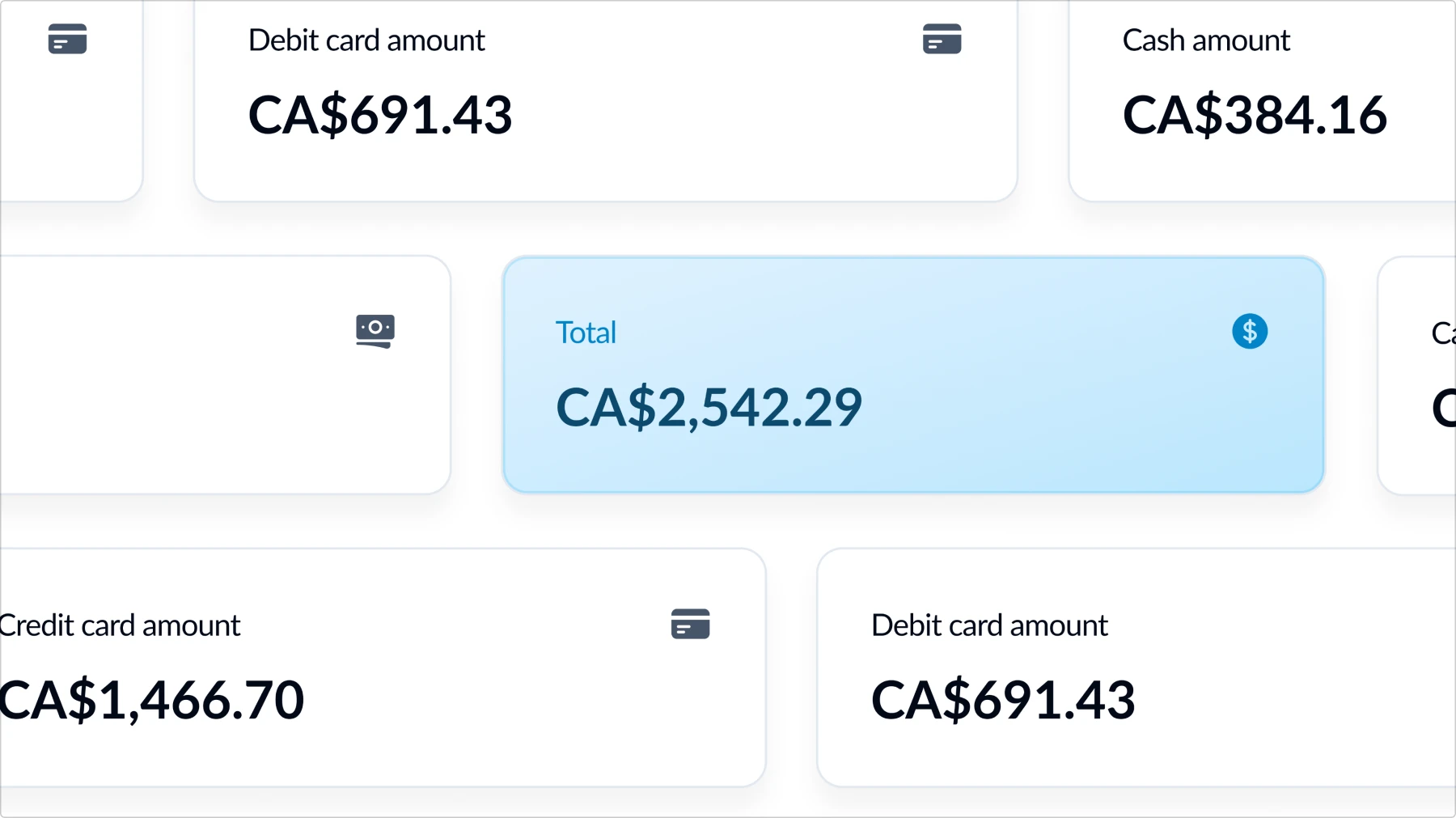 Multiple payment options